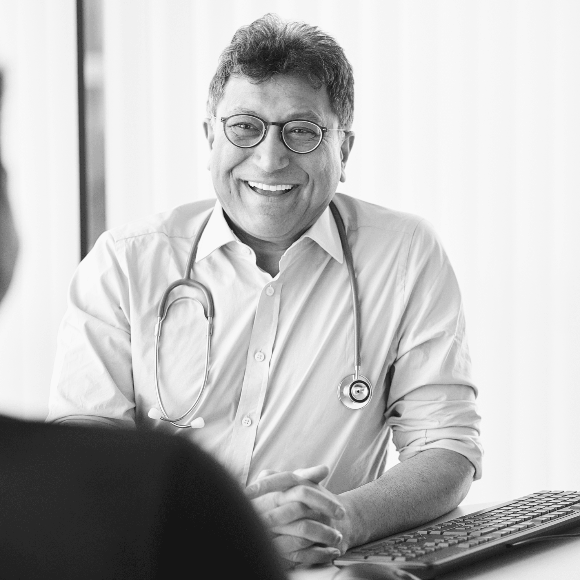 happy medical professional